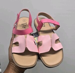 Art Class Girl's Auden Pink Summer Sandals Color block Buckle Size 3
